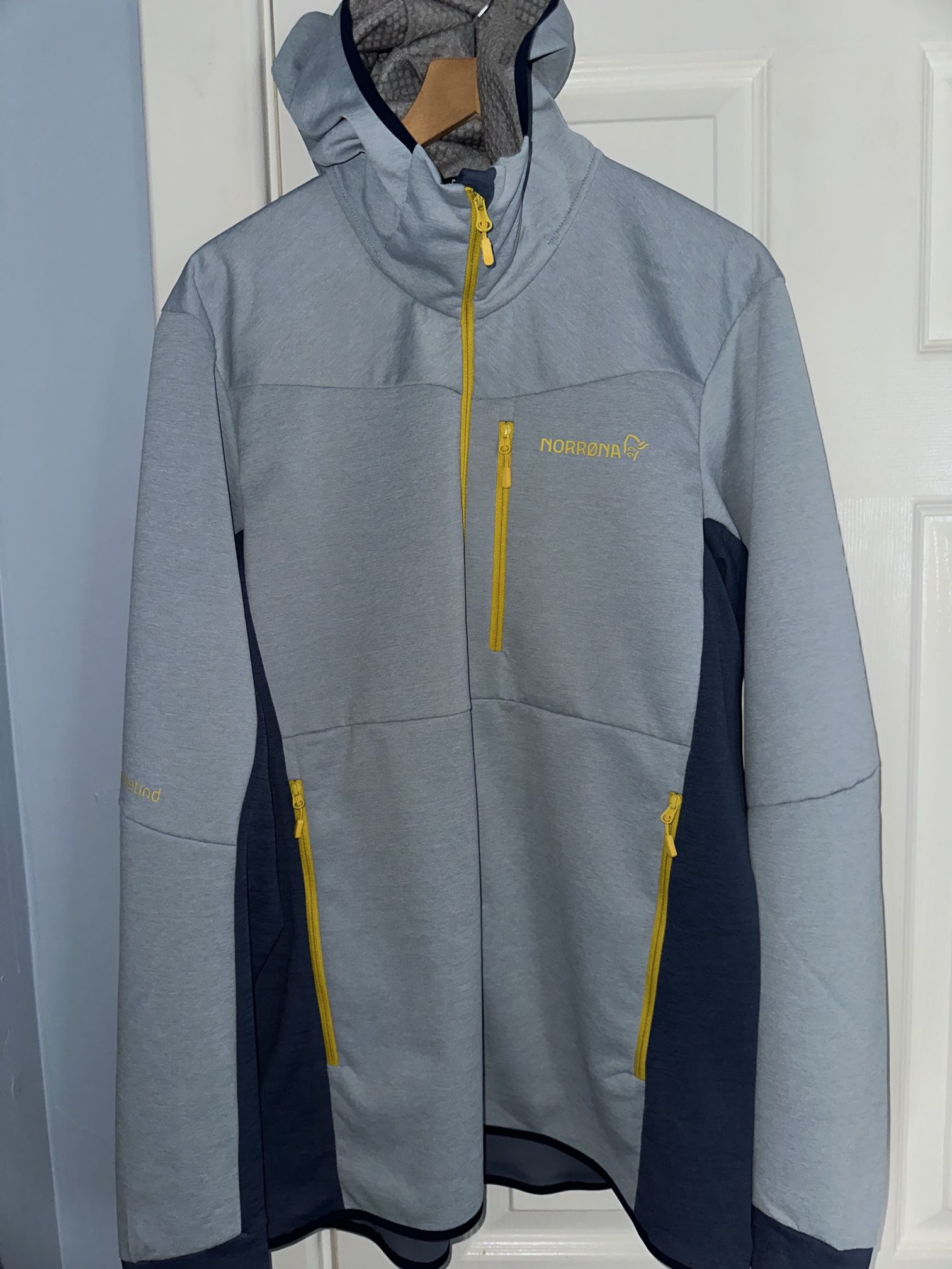Norrona Falketind Warm2 Octa Hood Men’s Blue Fog/ Vintage (Large)