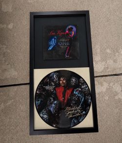 Michael Jackson Thriller Picture Disc Vinyl Framed Display ONE Las Vegas