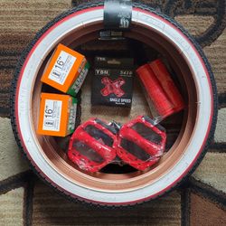 Bicycle Bmx Jr Parts Bundle 16" Red