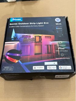 Govee —— 32.8 ft. Outdoor Plug-In Integrated LED Novelty RGBIC with White Lighting Wi-Fi Enabled String -Light