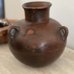 9” Antique Mexican Water Jug Tarahumara 