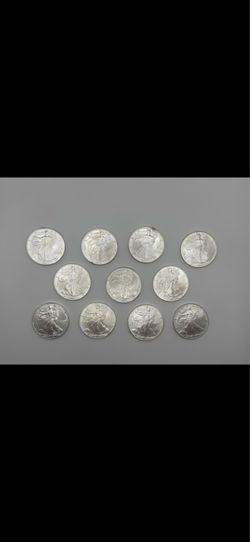AMERICAN SILVER EAGLES .999 PURE SILVER