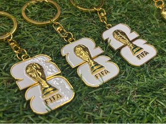 ⚪ FIFA World Cup 2026 White Keychain 🏆