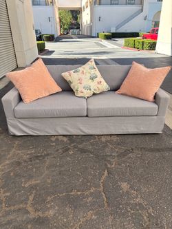 Beautiful condition  (used to stage a home) Long Sofa-Couch