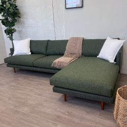 Article "Burrard" 112" Right Sectional - Forest Green