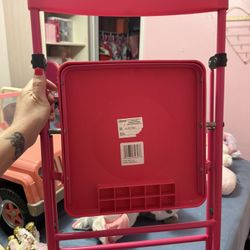 Pink Folding Chair 