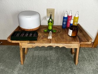 Small Wood Side / Accent Tables - Set of 2