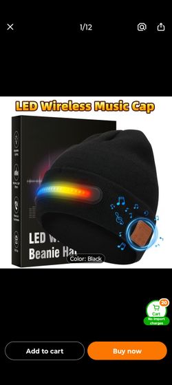 Wireless Phone Music Cyber Skull Cap