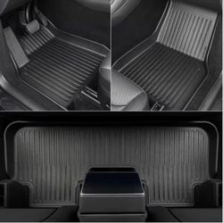 For Tesla Model 3/Model Y TPE Floor Mats Waterproof Luggage Mat（2018-2024）