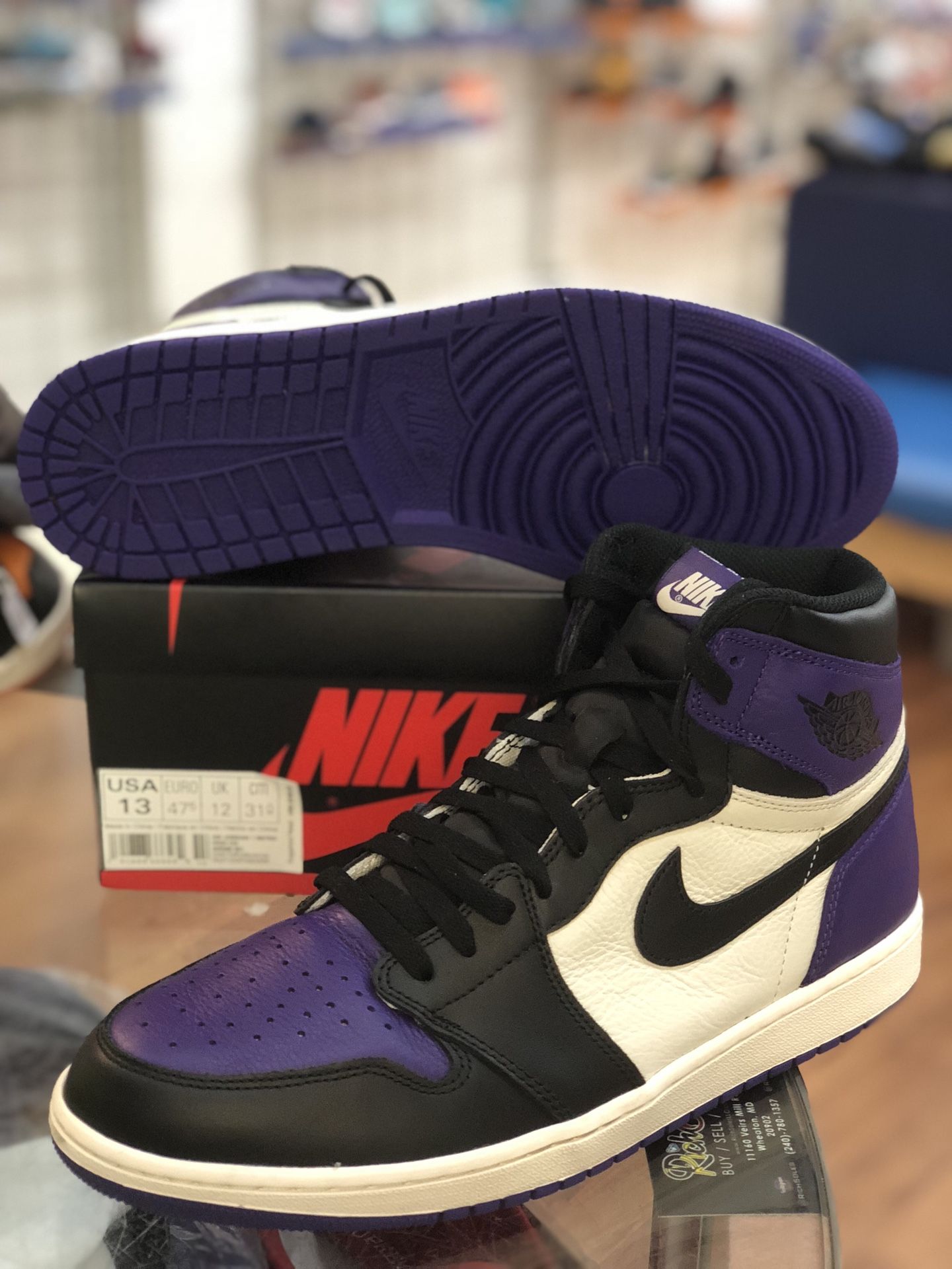 Court Purple 1s size 13