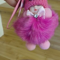 Brand New Keychain Sleeping Baby Doll 