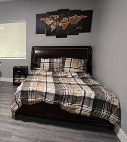 Queen Bed Frame & Headboard