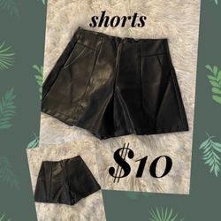 Leather Shorts 