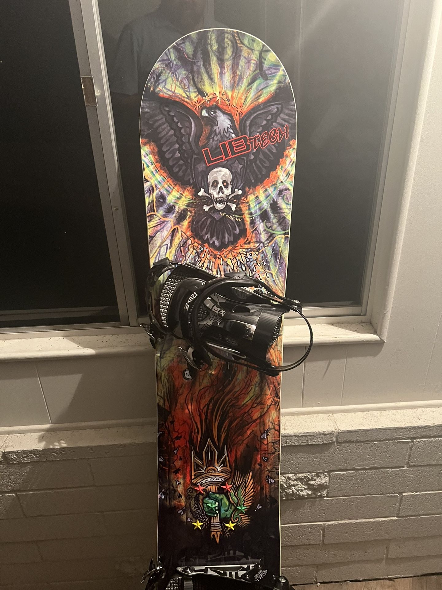 165 Lib Tech Skunk Ape Ride Revolt bindings Thirtytwo Boots Size 13