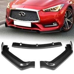 For 2017-2020 Audi A3 Carbon Real Fiber Fiber Front Bumper Body Kit Spoiler Lip -(2-PU-686-R-RCF