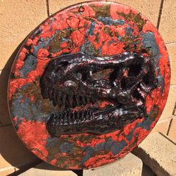 T-REX DINOSAUR RESIN ART