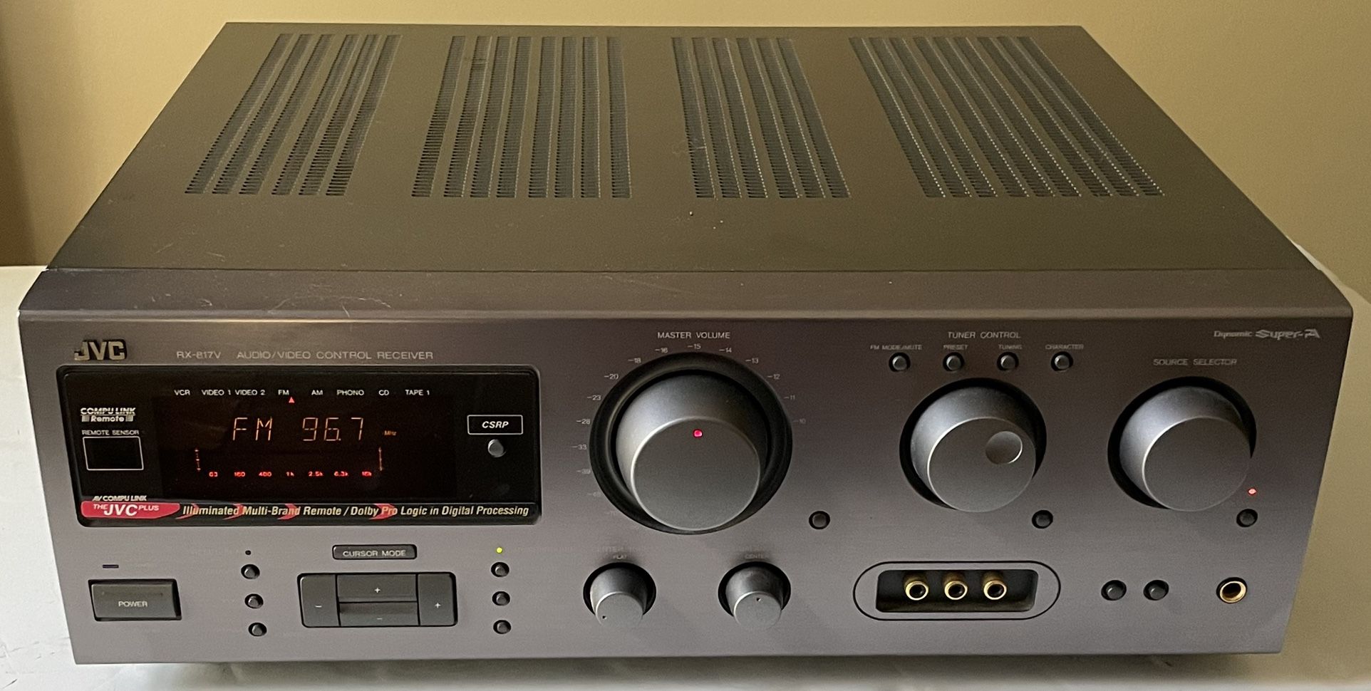 JVC RX-817V Digital Surround System Audio Video Control Receiver Dynamic Super-A