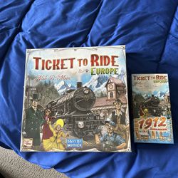 Ticket to Ride Europe Board Game + 1912 Expansion