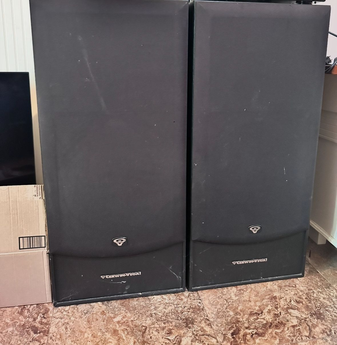 Cerwin-Vega 15” 3 Way Floor Tower Speakers