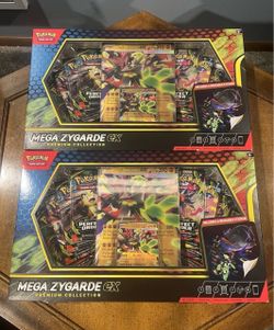 Pokemon Mega Zygarde Ex Premium Collection Lot Of 2