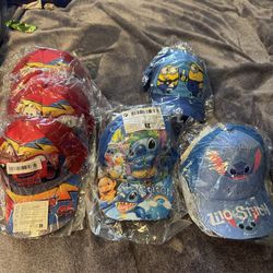 Kids adjustable hats-Cars, Stitch, minion