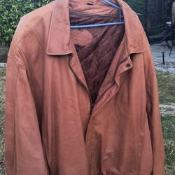 Big & Tall Men Leather Jacket 5XB