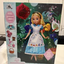 Disney Store Alice In Wonderland  Doll w/ Accessories – New in Box