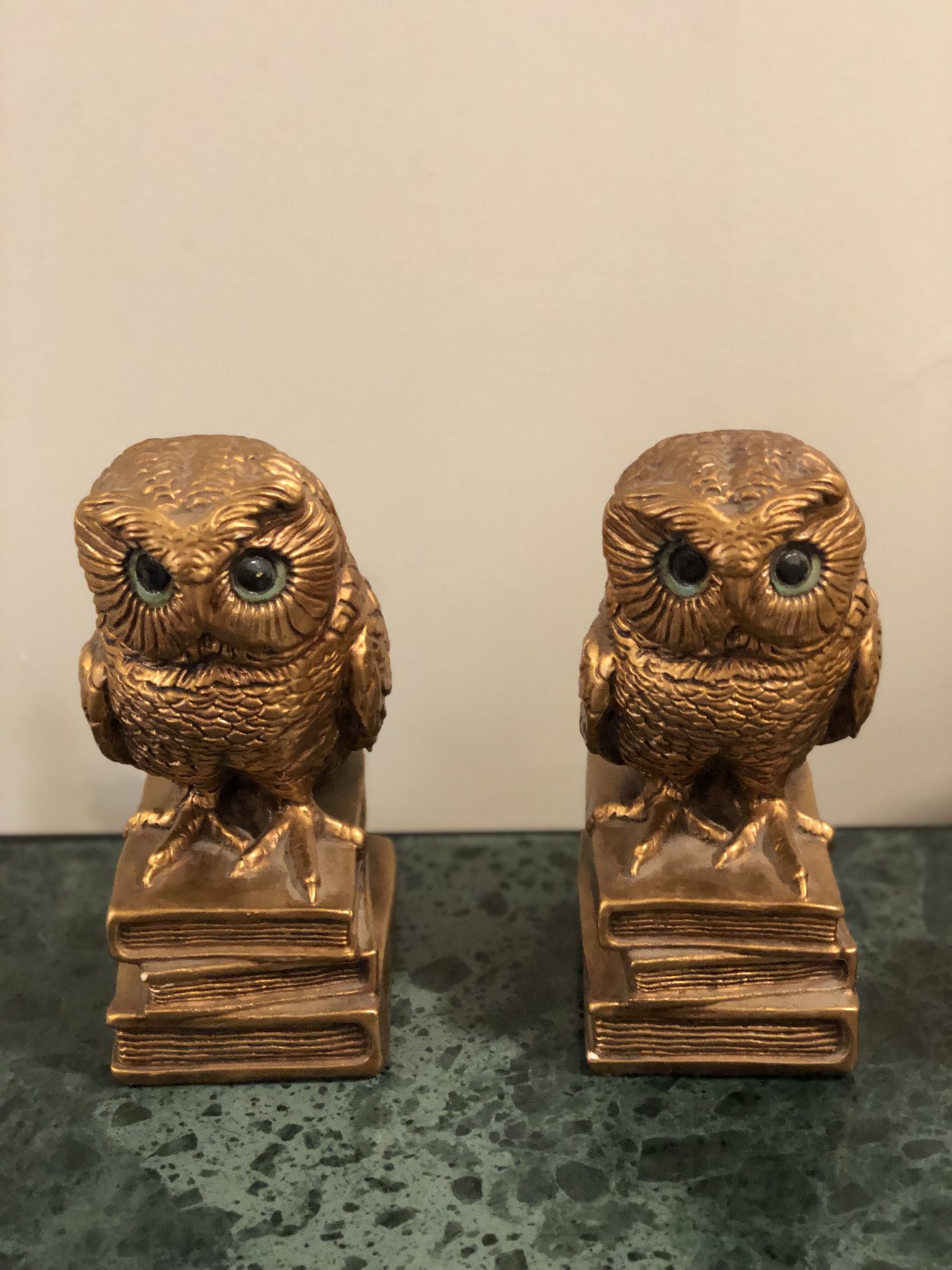 Vintage Owl Bookends