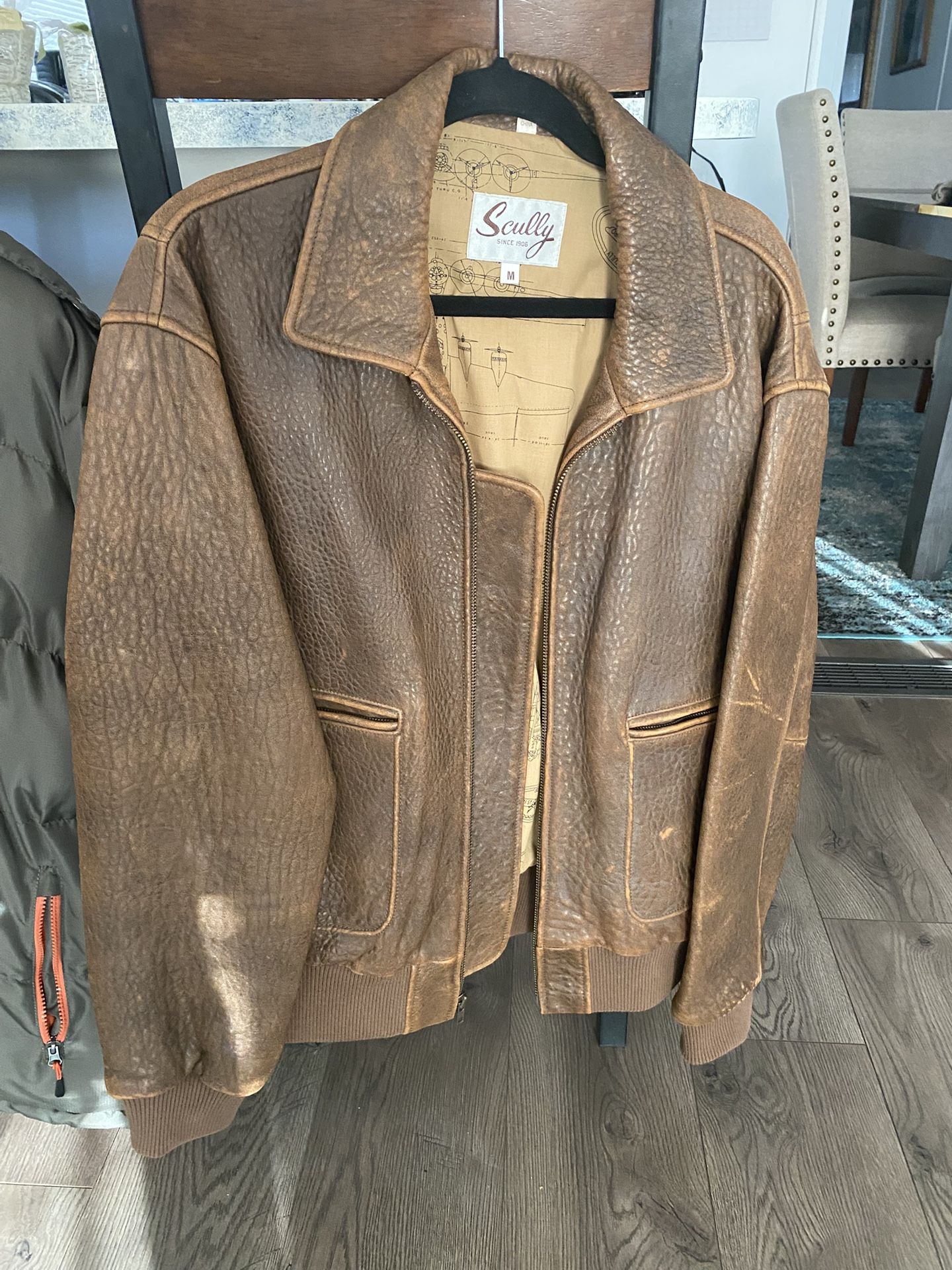 Leather Bomber Jacket