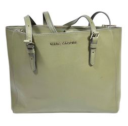 Marc Jacobs Leather Commuter Tote Bag Olive Green Shoulder Bag
