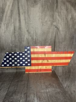 Wood Chevy sign