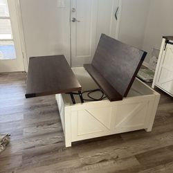 Coffee Table With Storage And Foldable Table  Can Deliver 