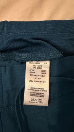 Green small scrub pants