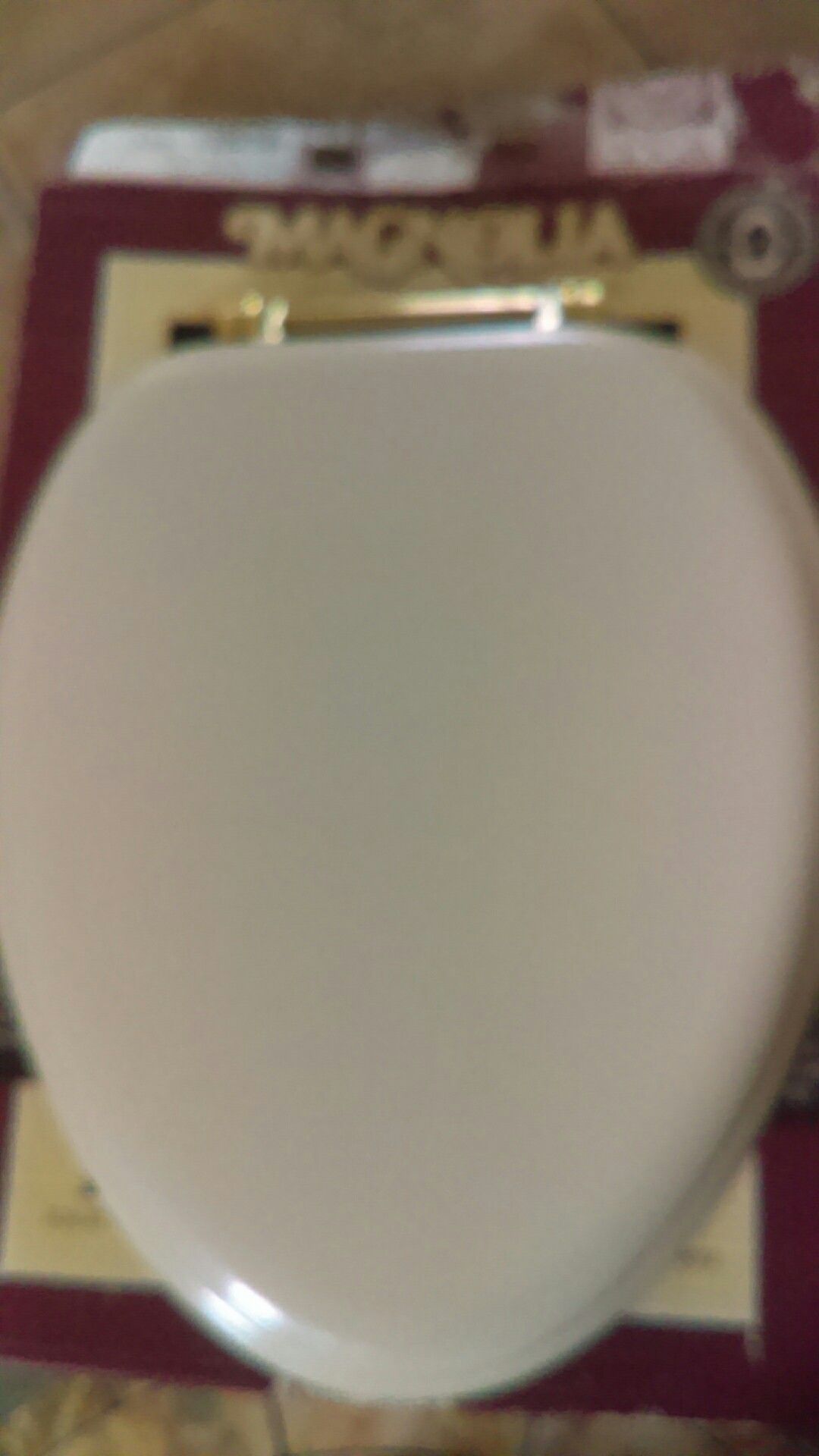 Magnolia elite series toilet seat all soild brass hardware