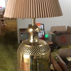 Lamp Vintage Pierced Brass Lamp Q