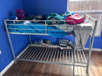 Gray Bunk bed frame