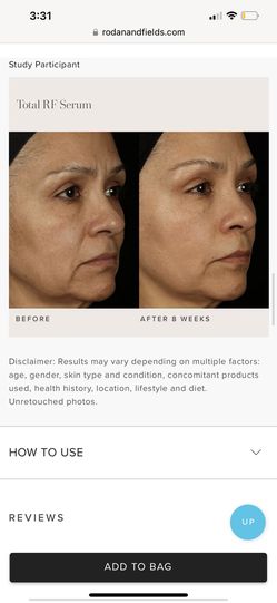 Rodan And Fields Total RF Serum Lotion Skincare Good Tightening Anti-aging Lightening No Wrinkles Thumbnail