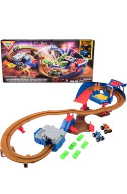 Monster Jam, World Series Supercharge Speedway Playset