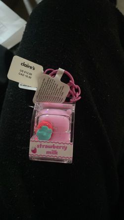 Strawberry milk keychain