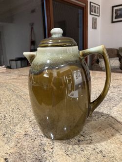 Pfaltzgraff Pottery USA Green Drop Coffee Pot