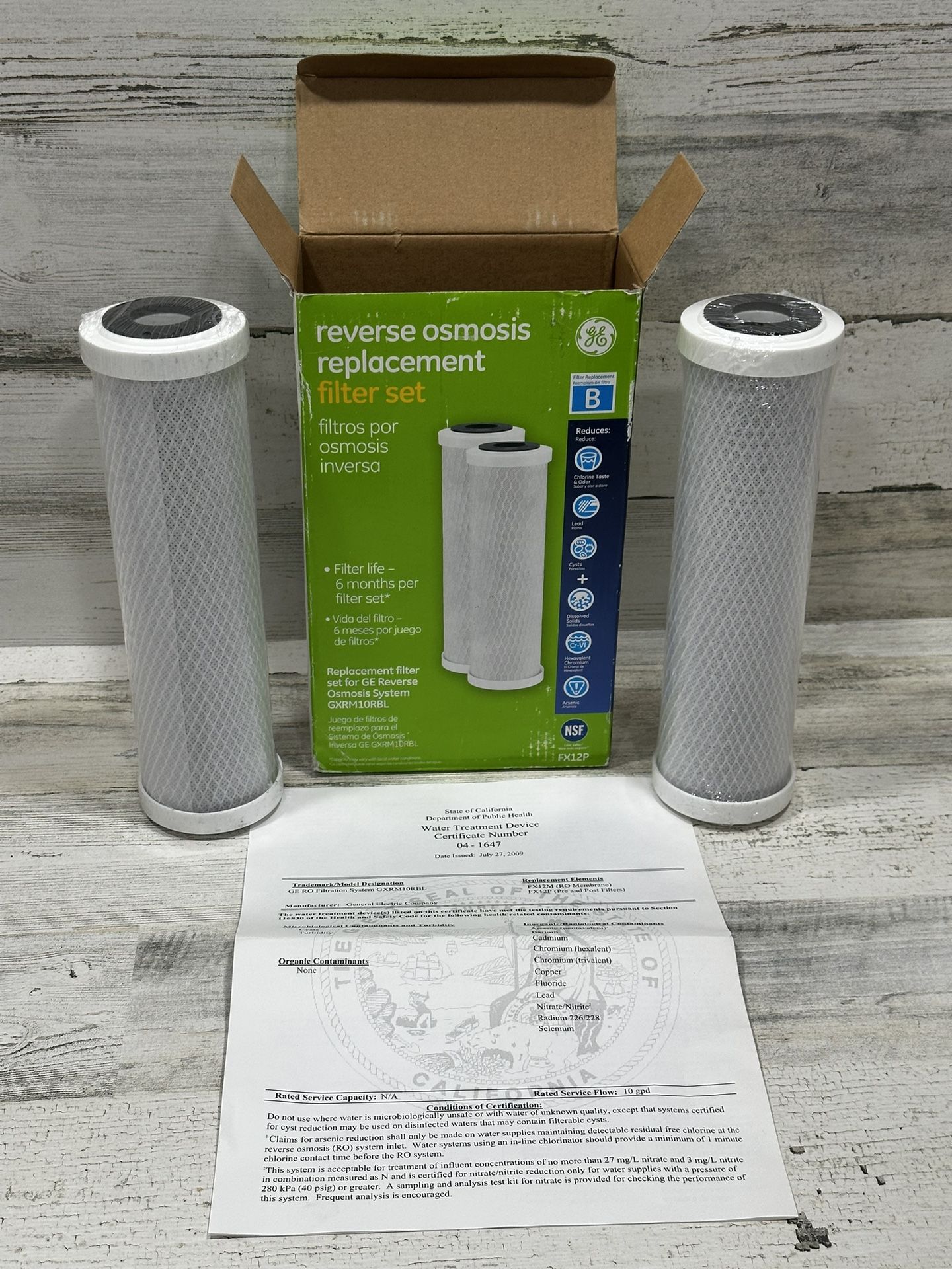GE - Reverse Osmosis Replacement Filter Set (FX12P) - BRAND NEW & FACTORY SEALED!!!