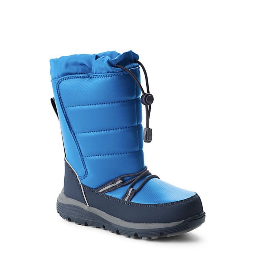 Brand New Lands End Boys Snow Flurry Insulated Winter Boots