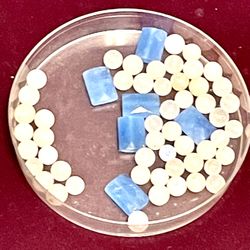 Lot Of 67 Chalcedony & Quartz Beads 