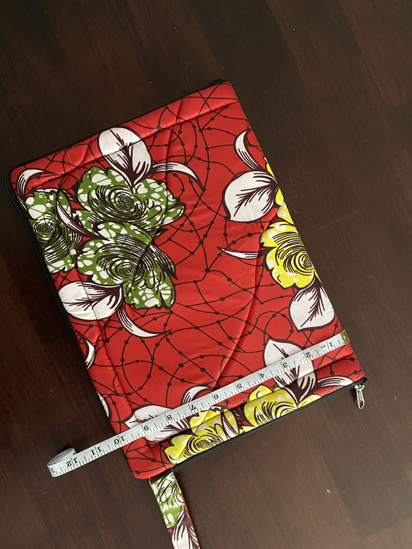African print ; African Fabric Folder, laptop sleeve , laptop cover . African print folder