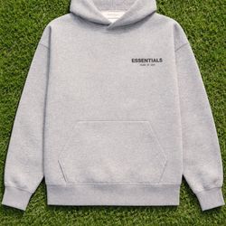 Essentials Hoodie Dark Oatmeal Large 