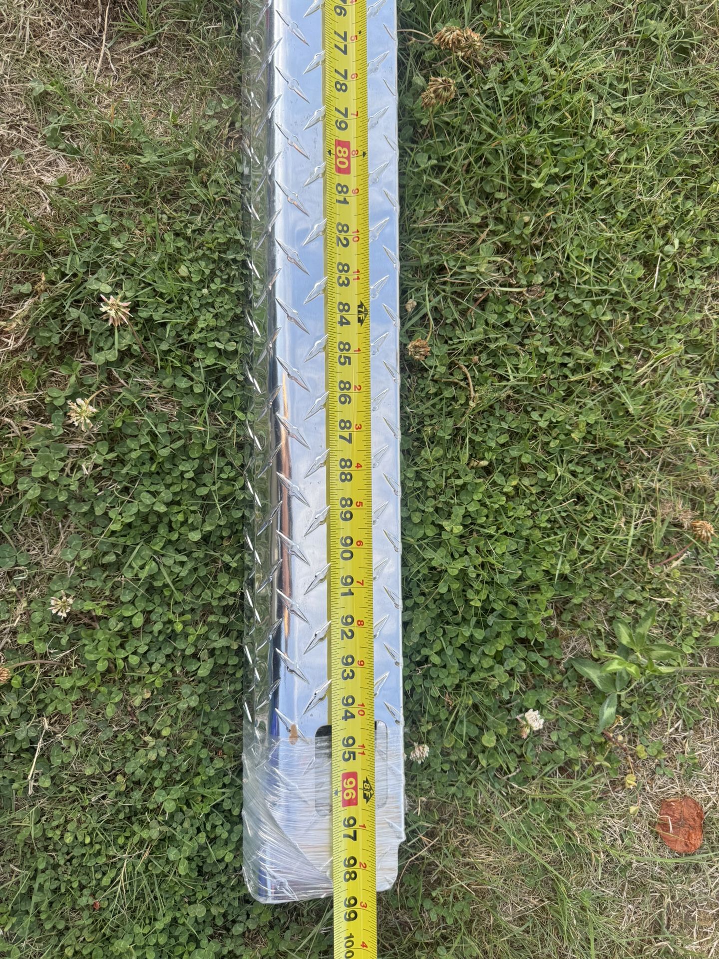 8’ Ft BED RAIL CAPS Side Cover Diamond Aluminum Texture