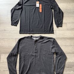 NEW-Men’s Thermal Henleys Large