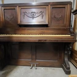 Antique Upright Piano - Chickering & Sons 1889