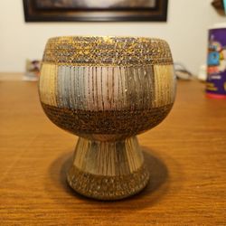 Aldo Londi Bitossi Seta MCM Italian Pottery Candle Holder Or Small Bowl 5"