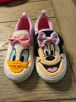 Disney Daisy Duck Minnie Mouse Toddler Girls Slip On Sneakers Size  10